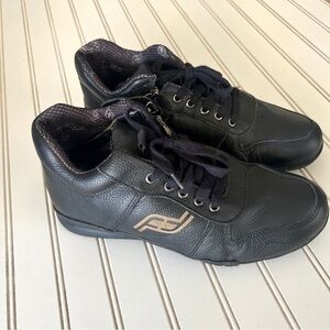 Friendly Adaptive Shoes Men's Medimoto Mid-Top Black Leather Shoe 10WW MENS